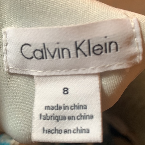 Calvin Klein, Sz 8, sleeveless halter mock neck floor length maxi dress - Picture 8 of 9